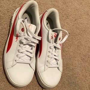 COPY - Puma red and white leather shoes